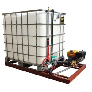1000l Mobile High Pressure Washer 6.5hp-petrol-186-bar unit