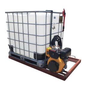 1000l Mobile High Pressure Washer-Diesel-Electric-Start-241-Bar-