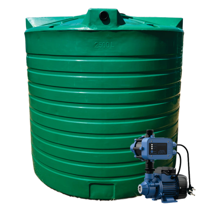 15 000l Water tank and 0.37kw Peripheral Econo Booster pump Combo