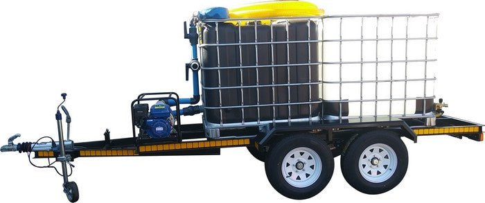 Honey sucker 1000lt Flowbin™ with 1000lt 186bar pressure washer, double axle braked trailer unit -Price On Request
