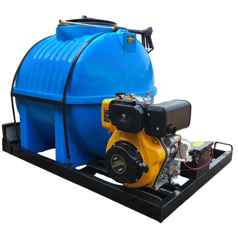 650l Mobile High Pressure Washer Diesel-Electric-Start-241bar-Horizontal