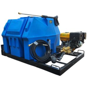 500l Mobile High Pressure Washer 13hp-Petrol-248bar