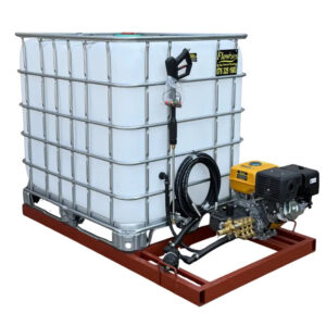1000l Mobile High Pressure Washer 13hp-petrol-248-bar unit