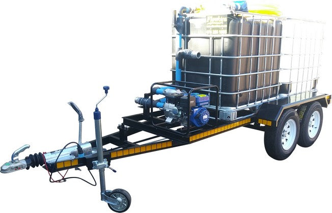 Honey sucker 1000lt Flowbin™ with 1000lt 186bar pressure washer, double axle braked trailer unit -Price On Request