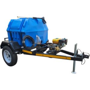 500l Pressure Washer trailer 186bar-petrol unbraked