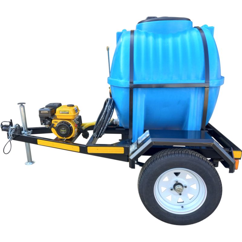 650l Pressure Washer trailer 186bar-petrol unbraked