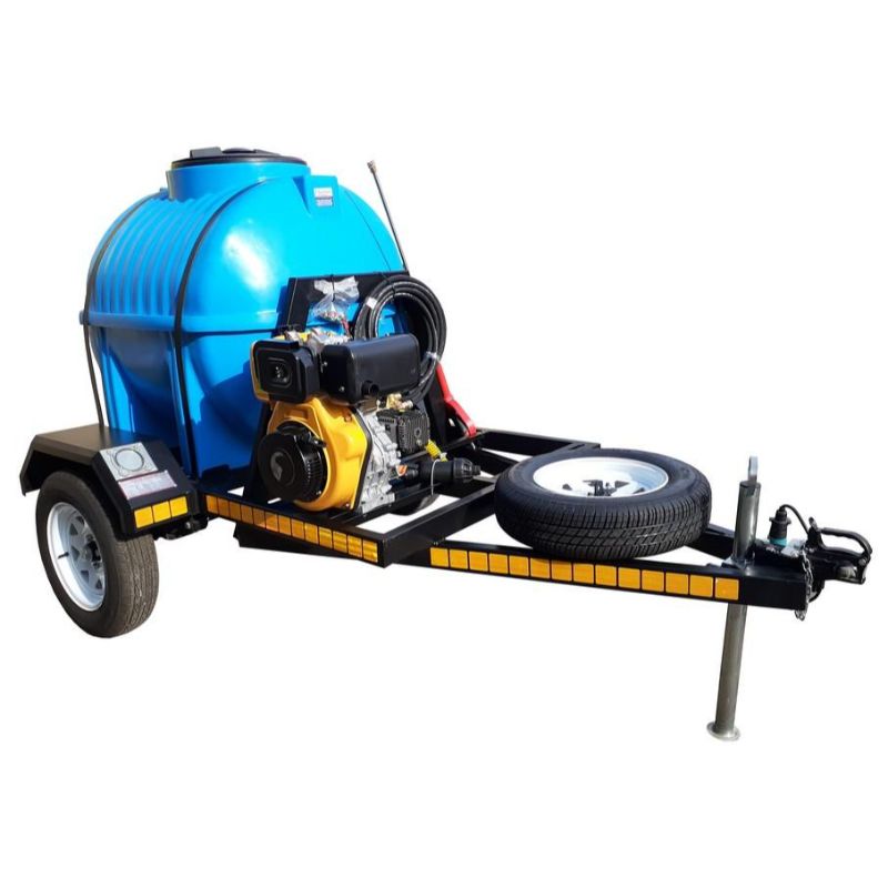 650l High Pressure Washer trailer 241bar-diesel unbraked