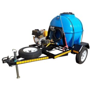 650l High Pressure Washer trailer 241bar-diesel unbraked