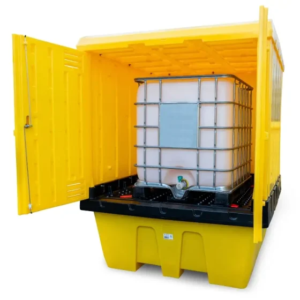 Single Lockable Hardcovered Spill Containment Pallet for Hazardous Liquids for sale in South Africa – SME Warehousing Solutions