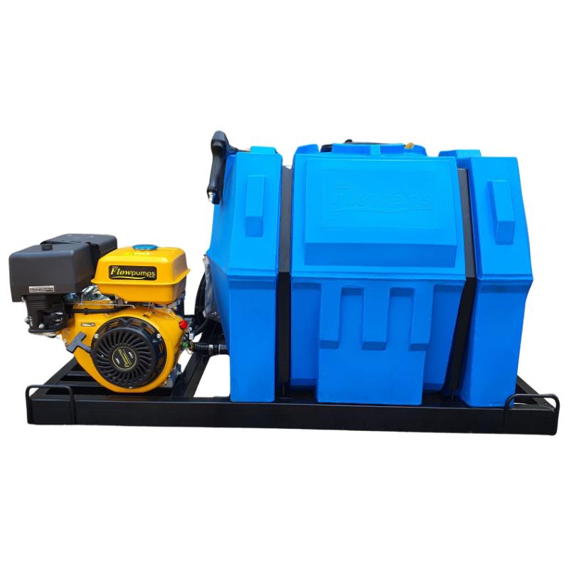 500l Mobile High Pressure Washer 13hp-Petrol-248bar