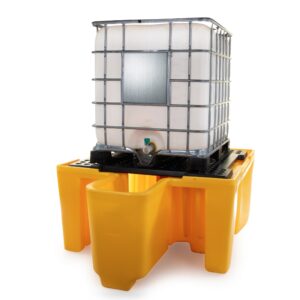 Single IBC Spill Containment Pallet With Integrated Dispensing Area (1120L Capacity) for sale in South Africa – SME Warehousing Solutions