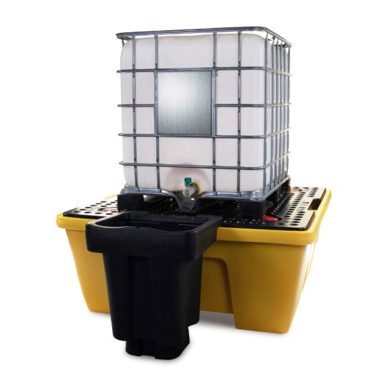 Single IBC Spill Containment Pallet Bund (1260 Litre Capacity) for sale in South Africa – SME Warehousing Solutions