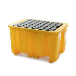 Single Drum Spill Containment Pallet for Hazardous Liquids (230 Litre Capacity) for sale in South Africa – SME Warehousing Solutions