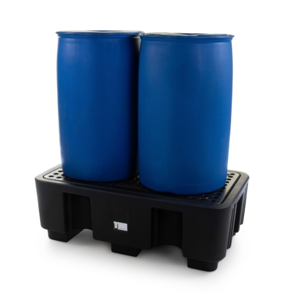 2 Drums Spill Containment Pallet for Hazardous Liquids (250 Litre Capacity) for sale in South Africa – SME Warehousing Solutions