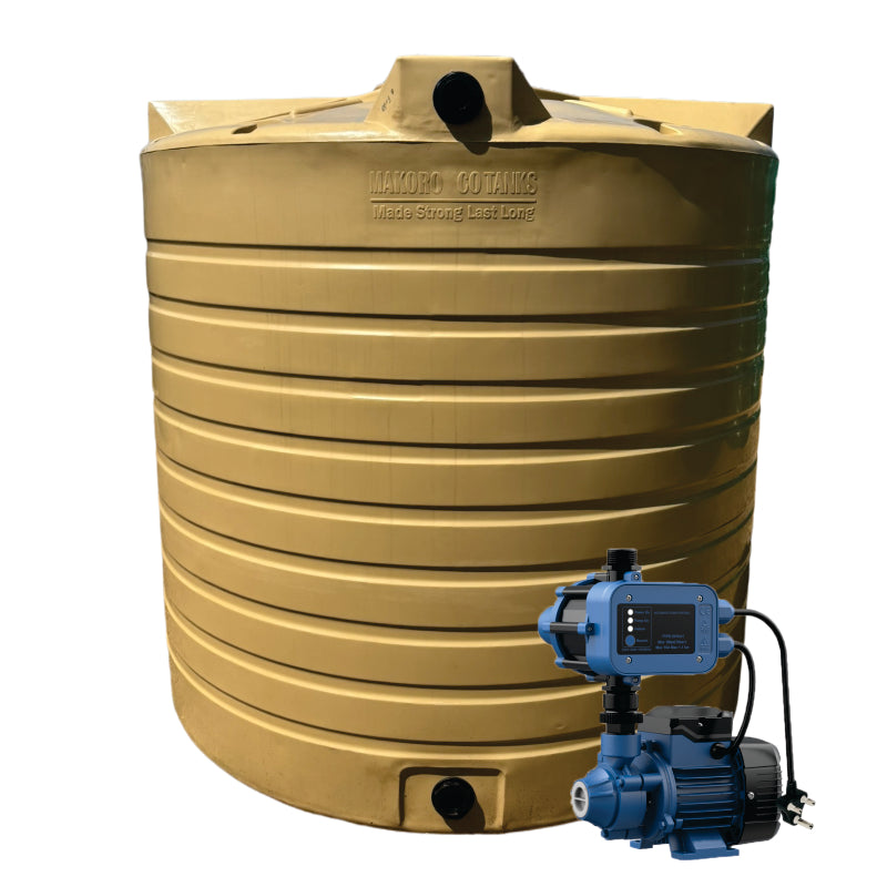 15 000l Water tank and 0.37kw Peripheral Econo Booster pump Combo