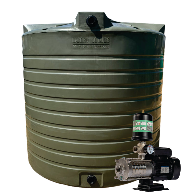 15 000l Water tank and 0.75 kw Intelli VSD Booster pump