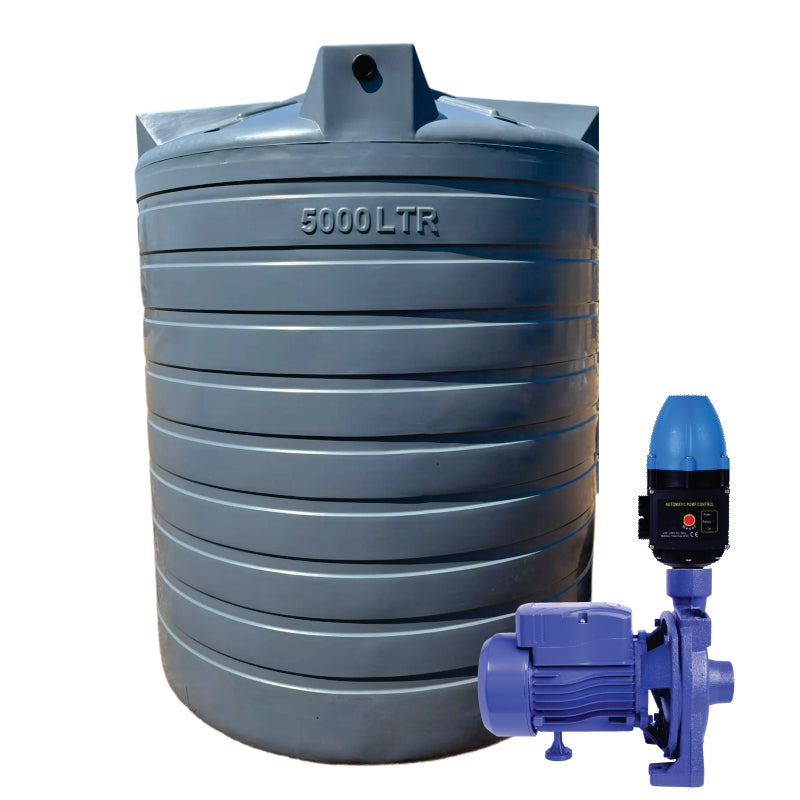 5000l Water tank and 0.75kw Monoblock Water Pump & Controller