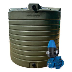 Water tank Combo Basic: 10000l & 0.37kw Peripheral Water Pump & Controller