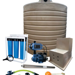 Water tank Combo Full House: 2500l Water tank & 0.37kw Econo Peripheral Water Pump