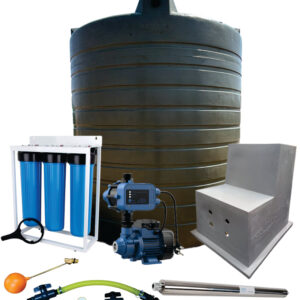 Water tank Combo Full House: 10 000l Water tank & 0.37kw Econo Peripheral Water Pump