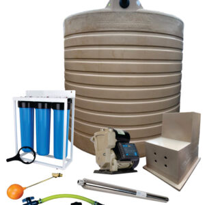Water tank Combo Full House: 15 000l Water tank & VSP 1.5KW Booster Pump System (with VSD)