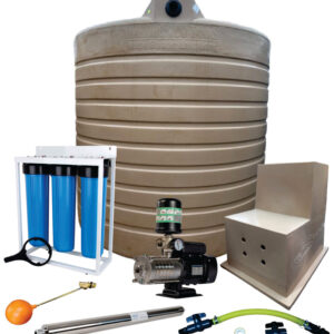 Water tank Combo Full House: 10 000l Water tank and 1.5kw Intelli VSD Booster pump