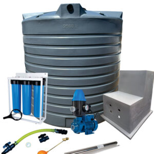 Water tank Combo Full House: 10 000l Water tank & 0.75kw Peripheral Water Pump