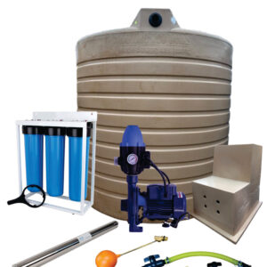 Water tank Combo Full House: 10 000l Water tank & 0.75kw Monoblock Water Pump kit
