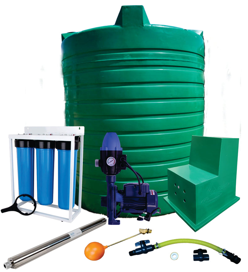 Water tank Combo Full House: 2500l Water tank & 1.1kw Monoblock Water Pump kit