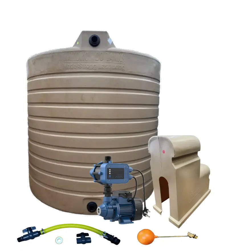 Water tank Combo Executive: 5000l Water tank & 0.37kw Econo Peripheral Water Pump