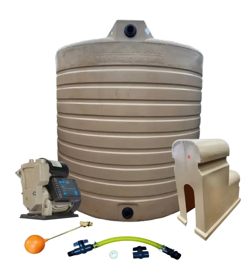 Water tank Combo Executive: 10 000l Water tank & VSP 1.5KW Booster Pump System (with VSD)