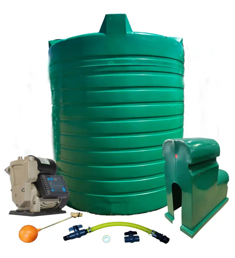 Water tank Combo Executive: 10 000l Water tank & VSP 1.5KW Booster Pump System (with VSD)
