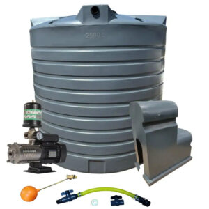 Water tank Combo Executive: 10 000l Water tank and 0.75kw Intelli VSD Booster pump