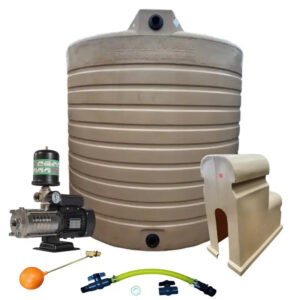 Water tank Combo Executive: 15 000l Water tank and 1.5kw Intelli VSD Booster pump