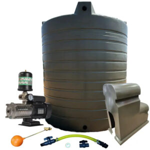 Water tank Combo Executive: 5000l Water tank and 0.75kw Intelli VSD Booster pump