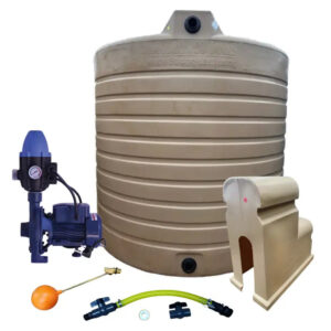 Water tank Combo Executive: 10 000l Water tank & 0.75kw Monoblock Water Pump kit