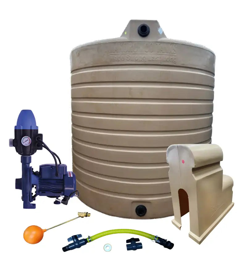 Water tank Combo Executive: 5000l Water tank & 0.75kw Monoblock Water Pump kit