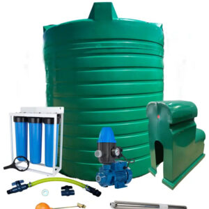 Water tank Combo Full House: 2500l Water tank & 0.37kw Peripheral Water Pump