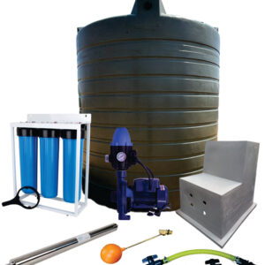 Water tank Combo Full House: 15 000l Water tank & 0.55kw Flowpump Monoblock Water Pump