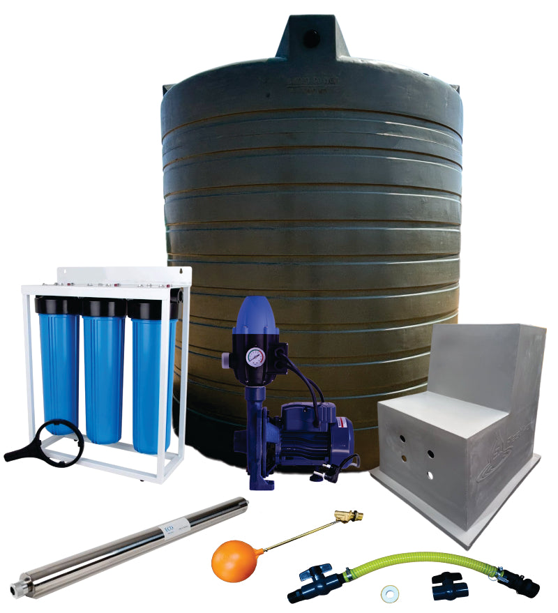 Water tank Combo Full House: 5000l Water tank & 1.1kw Monoblock Water Pump kit