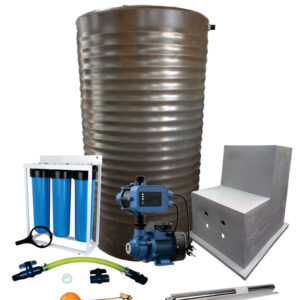 Water tank Combo Full House: 1000l slim tank & 0.37kw Econo Peripheral Water Pump