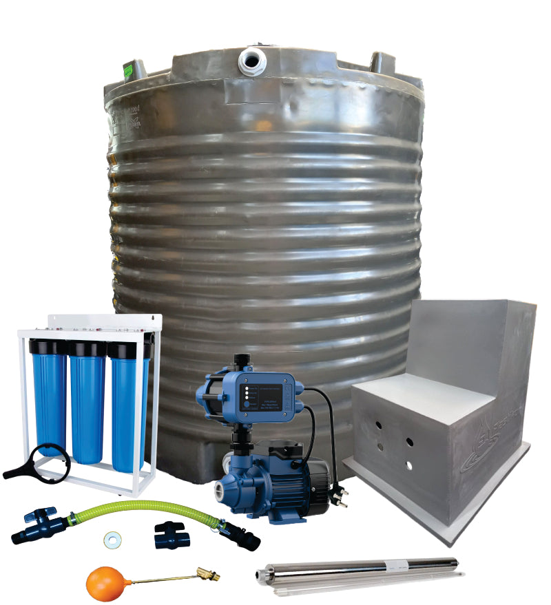 Water tank Combo Full House: 2200l Water tank & 0.37kw Econo Peripheral Water Pump