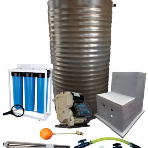 Water tank Combo Full House: 1000l Slim tank & VSP 1.5KW Booster Pump System (with VSD)