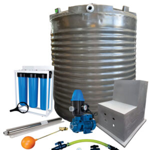 Water tank Combo Full House: 2200l tank & 0.75kw Peripheral Water Pump