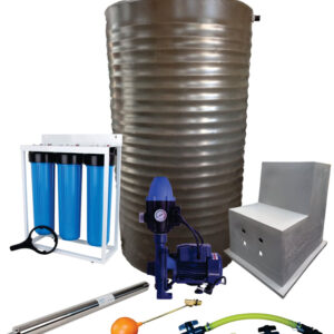 Water tank Combo Full House: 1200l slim tank & 0.55kw Monoblock Water Pump kit
