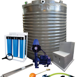 Water tank Combo Full House: 2200l tank & 0.55kw Monoblock Water Pump kit