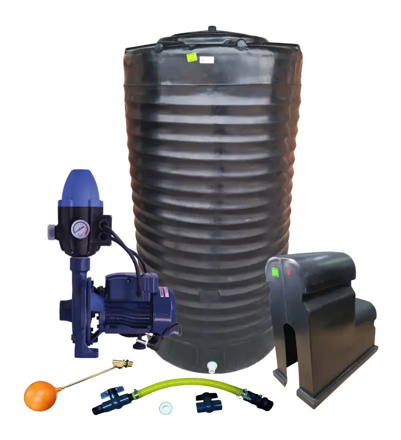 Water tank Combo Executive: 1000l slim tank & 0.55kw Monoblock Water Pump kit