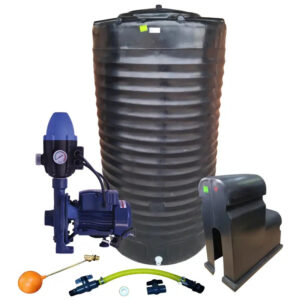 Water tank Combo Executive: 1200l slim tank & 0.55kw Monoblock Water Pump kit