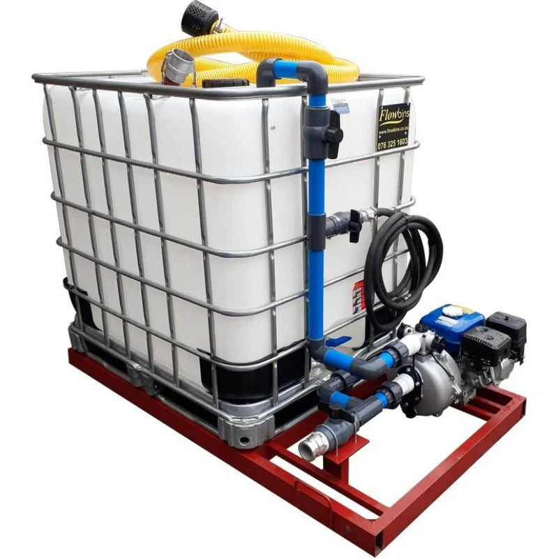 1000l Fire Fighter 7.5bar-1-outlet Flowbin™ bakkie sakkie unit for sale in South Africa - SME Warehousing Solutions