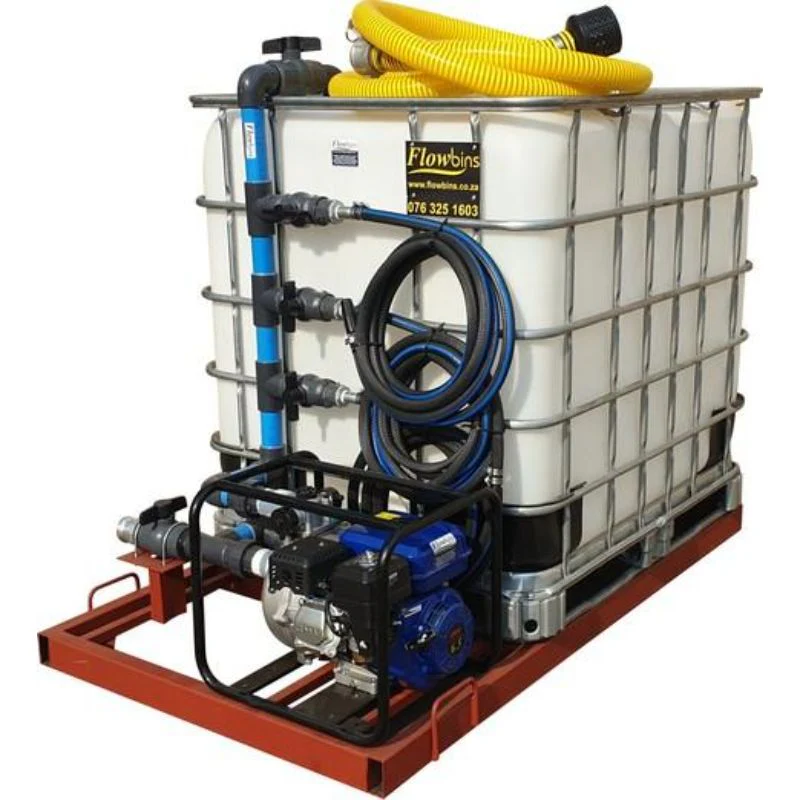 1000l Fire Fighter 7.5bar-3-outlet Flowbin™ bakkie sakkie unit for sale in South Africa - SME Warehousing Solutions